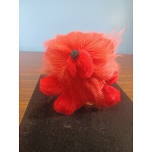 Vintage Acme Red Plush Lion Bear Fuzzy Approx. 5 Inch